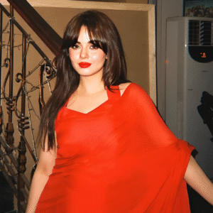 Solid Red Hot Pure Chiffon